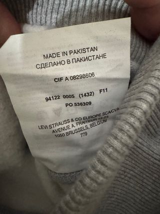 Sudadera Levi's Gris Talla XL