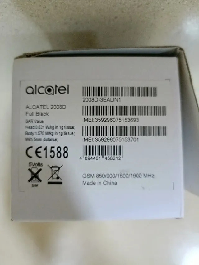 Teléfono Móvil Alcatel 2008D Negro