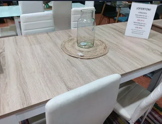 Mesa extensible + 4 sillas