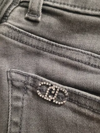 Jeans Liu Jo grigi a zampa