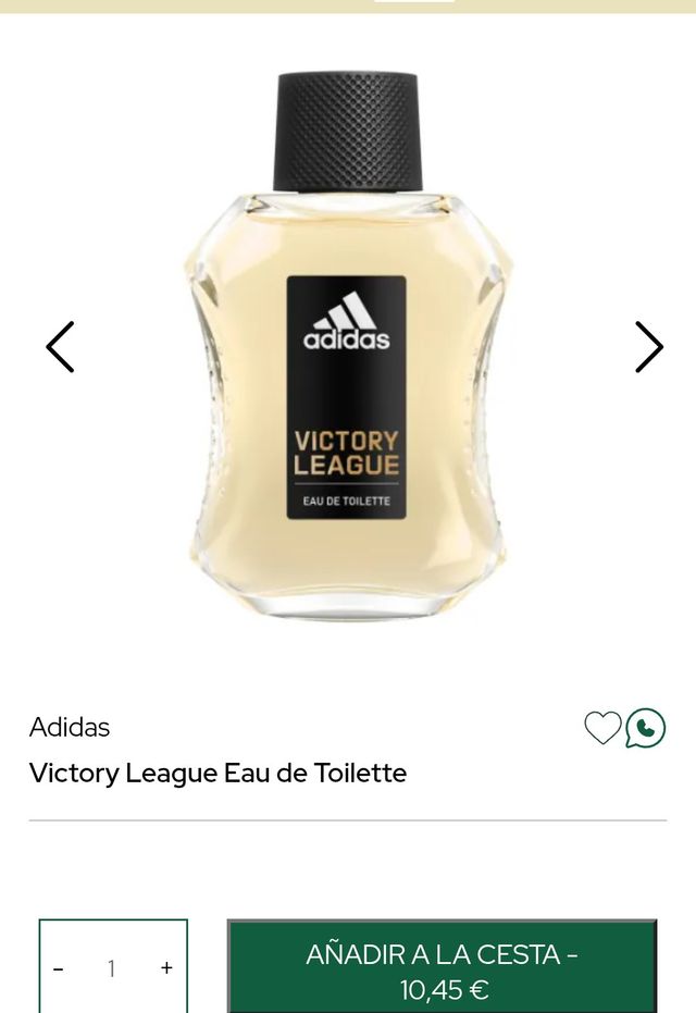 Adidas Victory League Eau de Toilette precintada
