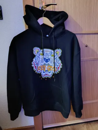 Sudadera Kenzo Negra Tigre Multicolor