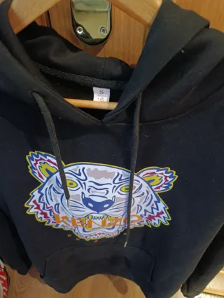 Sudadera Kenzo Negra Tigre Multicolor