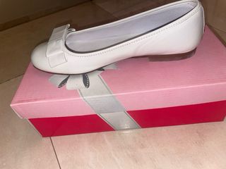 Zapato comunión niña Villena blanco
