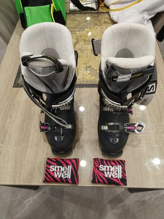 Botas de esquí Salomon 24.5 + accesorios