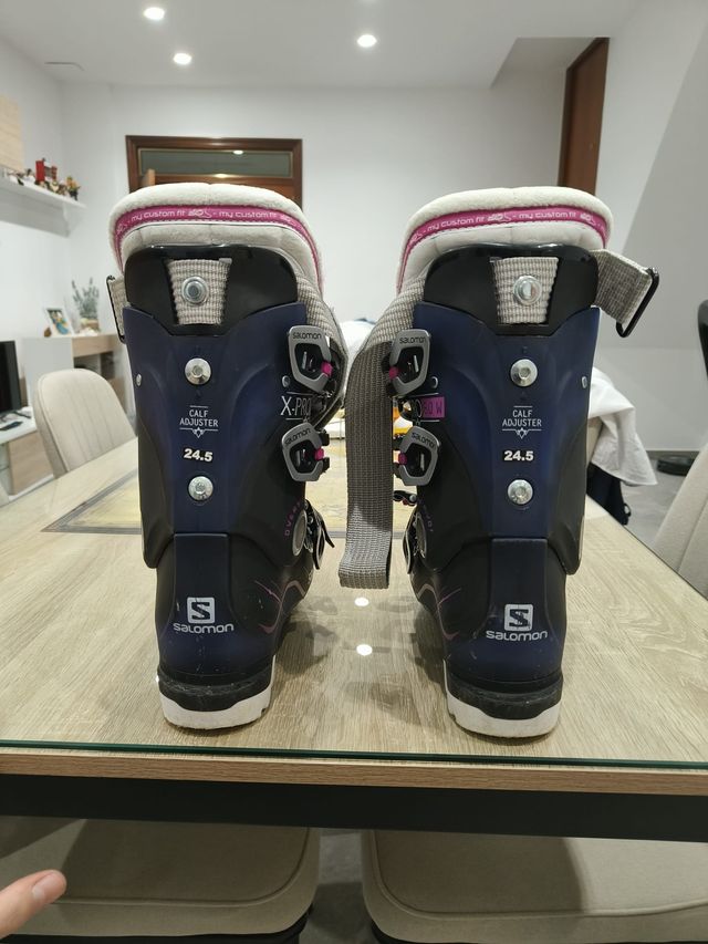 Botas de esquí Salomon 24.5 + accesorios