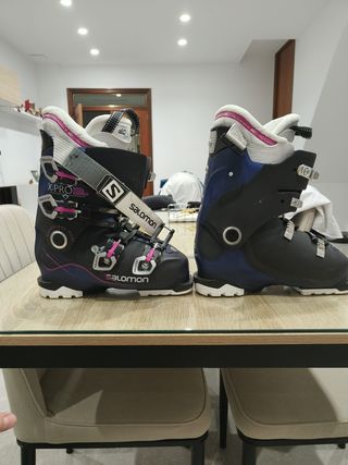 Botas de esquí Salomon 24.5 + accesorios
