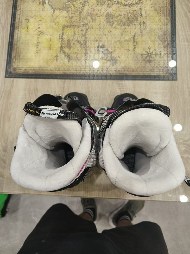 Botas de esquí Salomon 24.5 + accesorios