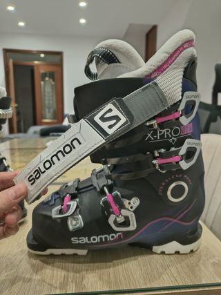 Botas de esquí Salomon 24.5 + accesorios