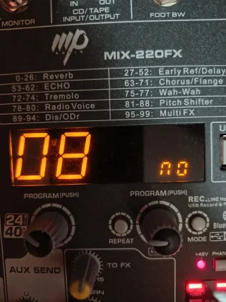 Mixer MP 220 FX