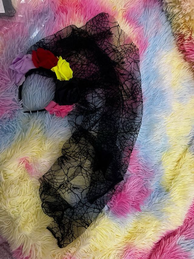 Disfraz Catrina Negro Encaje