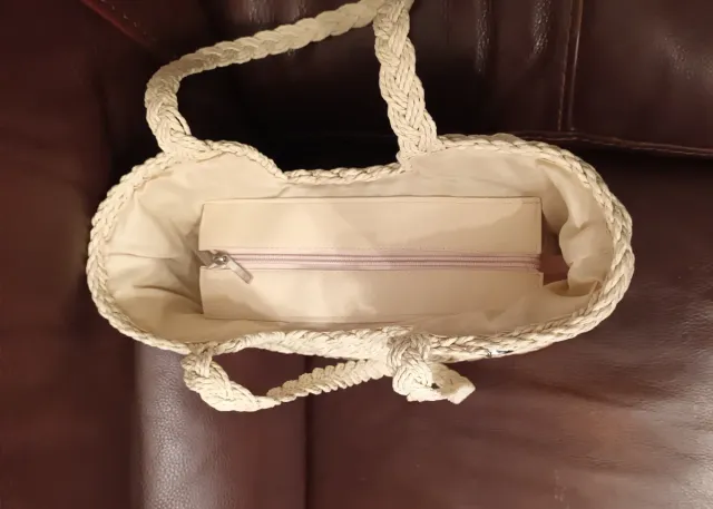 Bolso tote tejido estilo francés