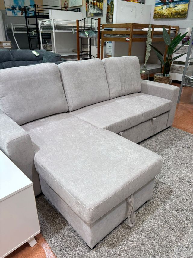 Sofá cama Luke 234x154cm con arcón