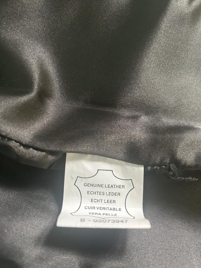 Chaqueta de cuero verde mujer