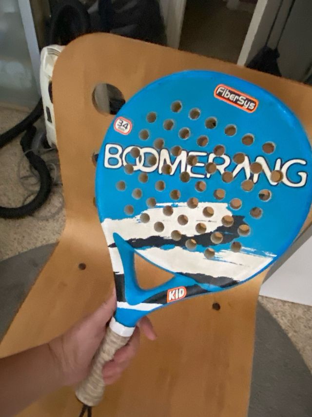 Pala de pádel Boomerang Kid Azul
