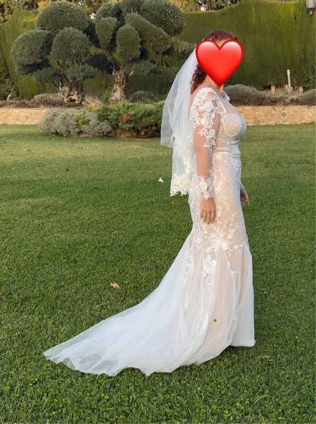 Vestito da Sposa Sirena con Coda