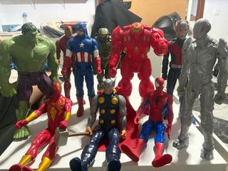Figuras Marvel: Hulk, Capitán América, Thor, Spide