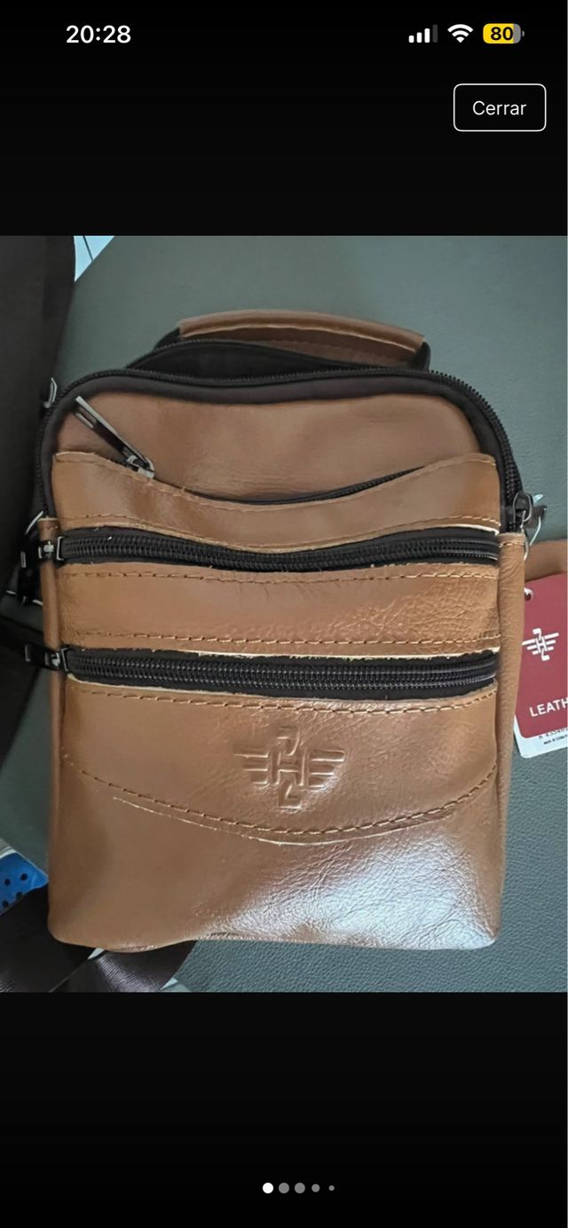 Bolso de mano y hombro marrón