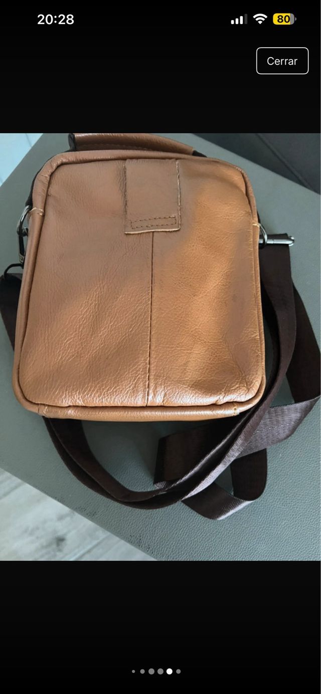 Bolso de mano y hombro marrón