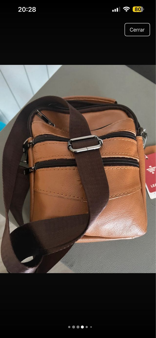 Bolso de mano y hombro marrón