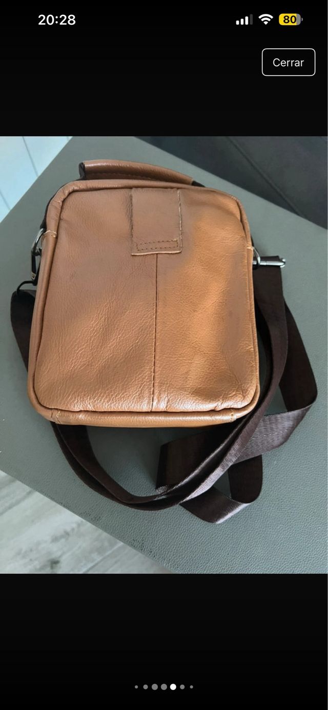 Bolso de mano y hombro marrón