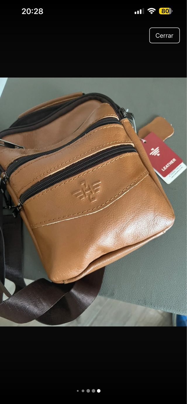 Bolso de mano y hombro marrón