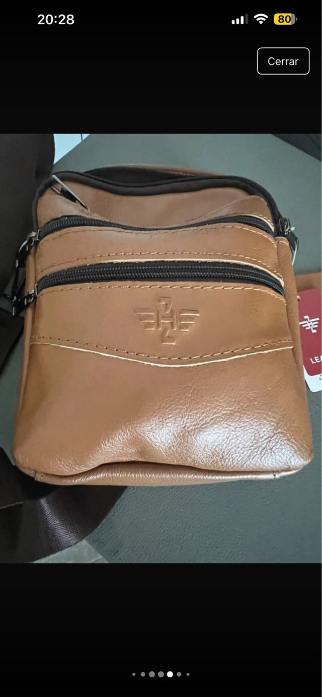 Bolso de mano y hombro marrón