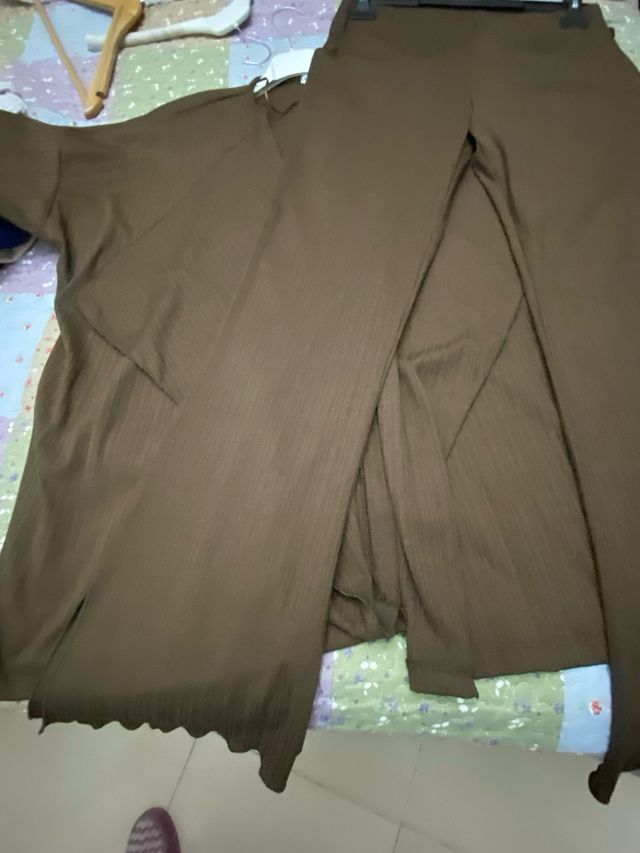 Pantalón marrón Encuentro ancho fin