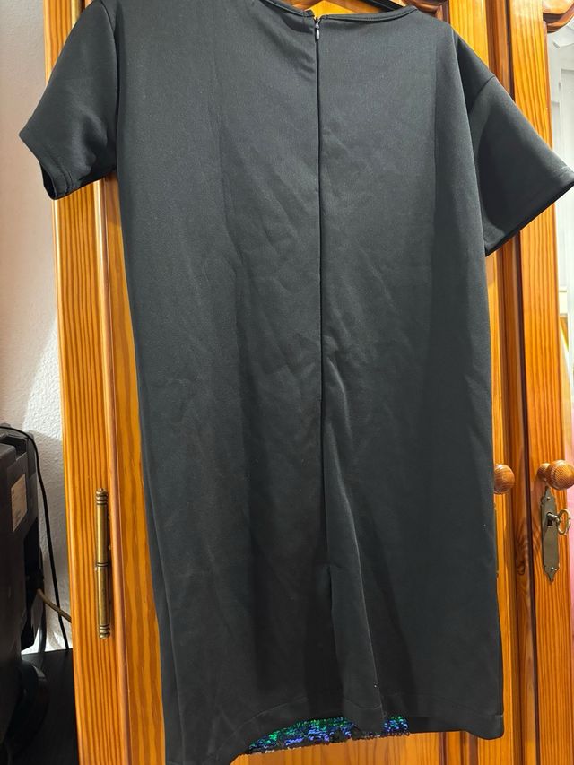 Vestido negro lentejuelas Navidad