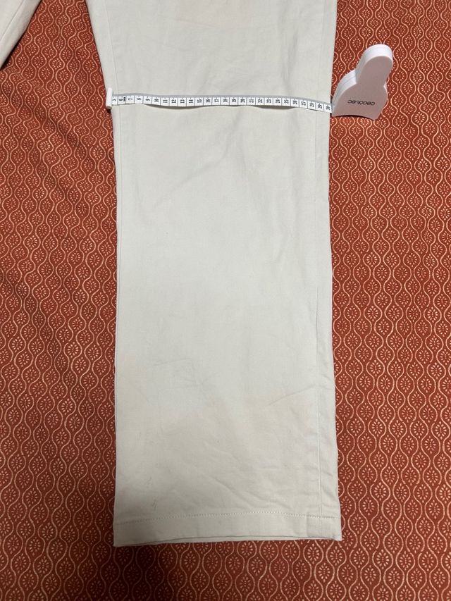 Pantalón Chino Recto Emidio Tucci Talla 56 Beige