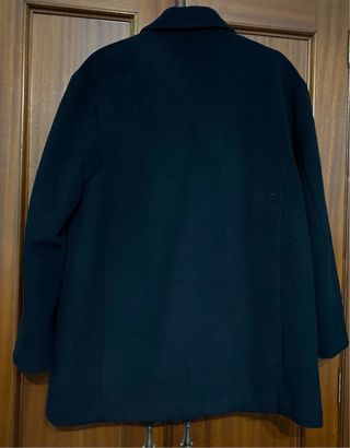 Abrigo Zara Lana Negro Talla M