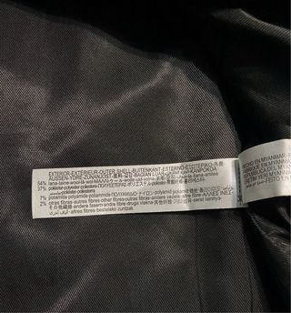 Abrigo Zara Lana Negro Talla M