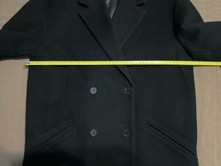 Abrigo Zara Lana Negro Talla M