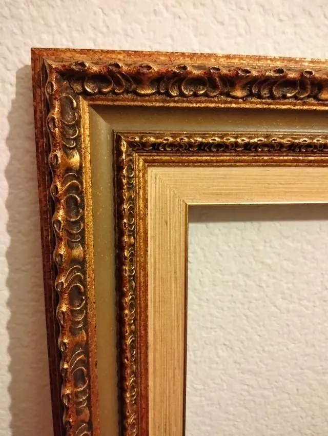 2 Marcos Rococó Madera Dorados