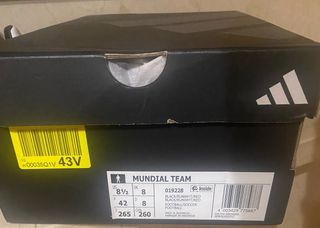 Zapatillas Adidas Copa Mundial Tacos Negras