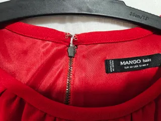 Vestido Mango Rojo Talla M