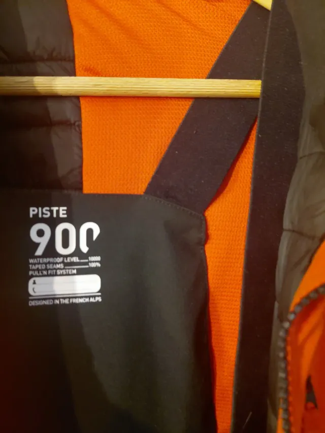 Traje de esquí 14 años Decathlon rojo y negro