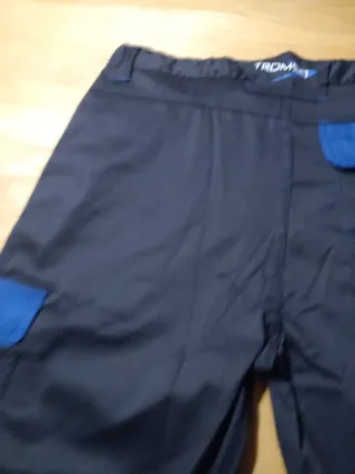 Pantalón de trabajo azul y negro