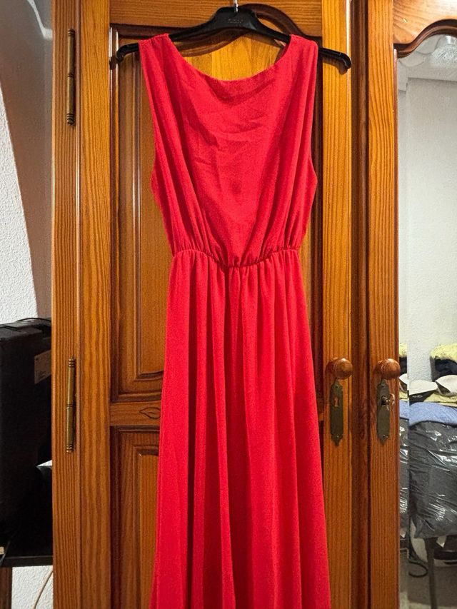 Vestido rojo largo talla M