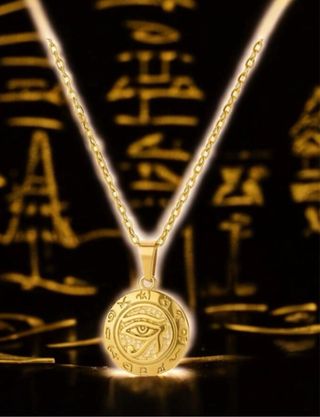 Collar Ojo de Horus Dorado