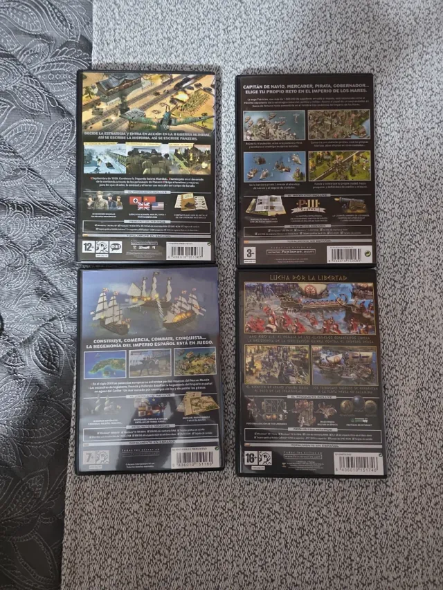 Lote 4 Juegos PC FX: Panzers, Patrician III, Imperio Piratas, Sparta