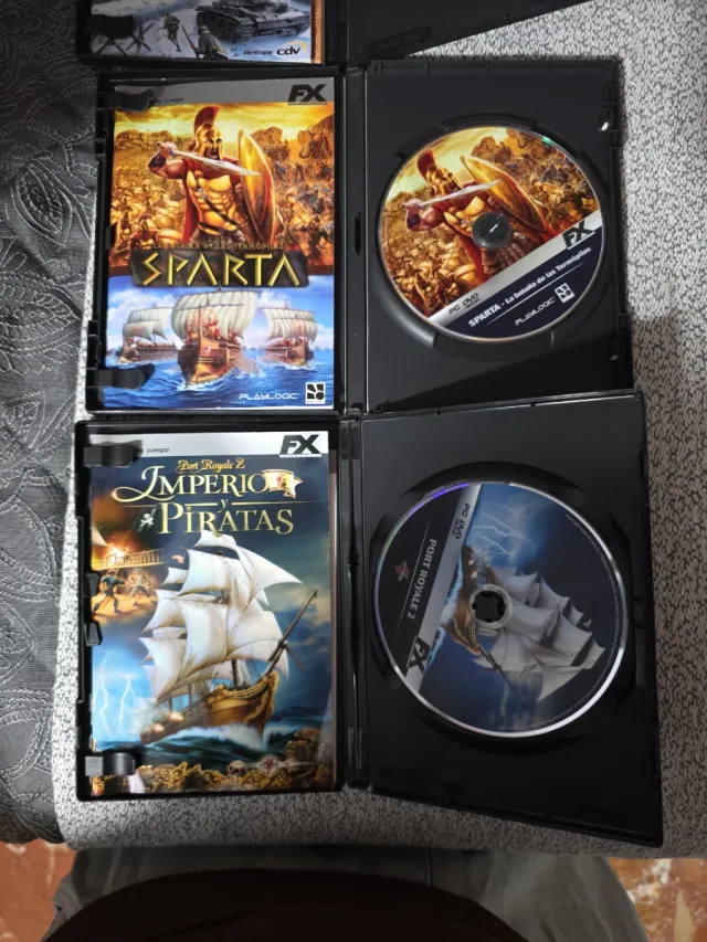 Lote 4 Juegos PC FX: Panzers, Patrician III, Imperio Piratas, Sparta