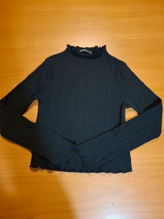 Jersey Stradivarius canalé cuello alto T/M