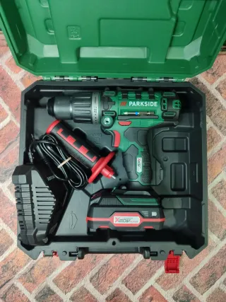 Taladro Parkside 20V con batería y cargador