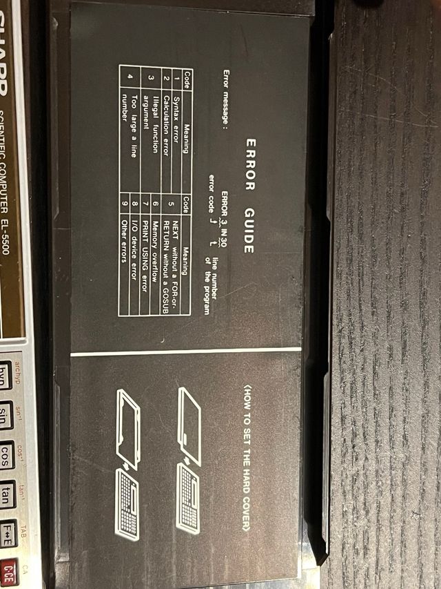 Calculadora Científica SHARP EL-5500 Antiga