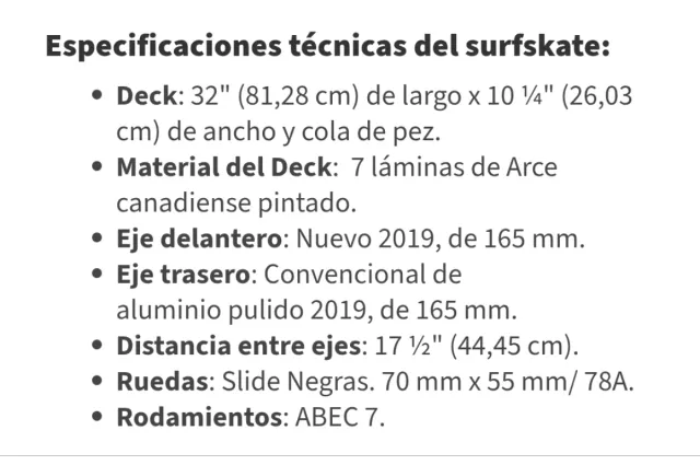 Surfskate azul con diseño de tabla de surf