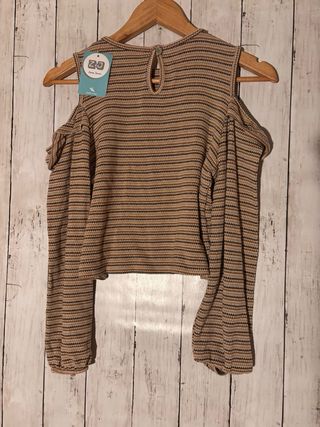 Top manga larga con hombros descubiertos Talla S-M