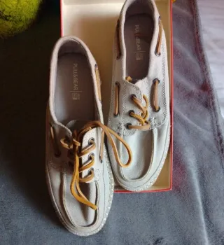 Mocasines Pull&Bear Beige Talla 40