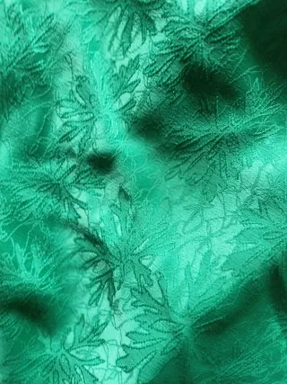 Kimono verde estampado