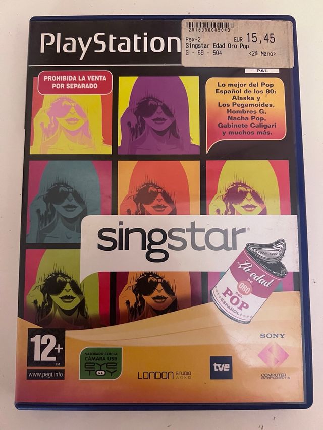 Singstar Edad de Oro del Pop Español PS2